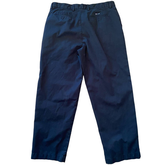 Chaps Black Casual‎ Dress Uniform Pants Men’s work pants 36x30 Relaxed Fit - Picture 2 of 8